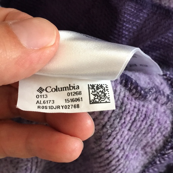 Lightweight purple herringbone zip up shell - Picture 8 of 8